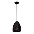 Lustre Pendente De Junco Modelo Sino - Cor Tabaco - Ideal Para Chácara / Sitio