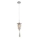 Lustre Pendente de Vidro Organika 26cmx15cm Bella Iluminação