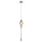 Lustre Pendente de Vidro Organika 64,5cmx13cm Bella Iluminação