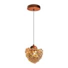 Lustre Pendente Dente De Leão Estela Pinha Ninho Bola Cristal 1xG9 Metal Bivolt Lustre Pendente Dente De Leão Estela Pinha Ninho Bola Cristal 1xG9 Metal Bivolt