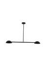 Lustre Pendente Dome Articulado Industrial Dois Braços Preto 788