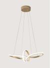 Lustre Pendente Dourada Moderno LED LP-01D