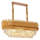 Lustre Pendente Dourado Com Cristais Ltr-012D P/ 8 Lâmp. E14 5251 - NITROLUX