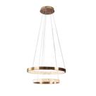 Lustre Pendente Duplo 80cm 42w 60cm 32W 3000k 4356 Lúmens Oca Bella Iluminação