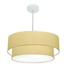 Lustre Pendente Duplo Cilíndrico Vivare Md-4357 Cúpula em Tecido 60x50cm - Bivolt Lustre Pendente Duplo Cilíndrico Vivare Md-4357 Cúpula em Tecido 60x50cm - Bivolt