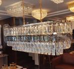 Lustre Pendente Duplo Pendentes Cristais Luxo Metal Alto Pad