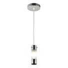 Lustre Pendente Elegance 1/2 Cromo 01 LUZ Lâmpada G9 Não Inclusa 12x100cm