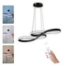 Lustre Pendente em led Moderno e minimalista modelo Infinito 3 em 1 com controle remoto cor da luz branco quente, branco neutro e branco frio