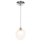 Lustre Pendente Escovado Harmony Bolinha Ambar