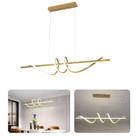 Lustre Pendente Espiral Led Moderno Sala Quarto Dourado Equipe Led Lustre Pendente Espiral Led Moderno Sala Quarto Dourado Equipe Led