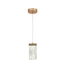 Lustre Pendente Gelo Derretendo Cristal Rose LED 7W 3000K Bivolt