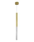 Lustre Pendente Glicinia Cristal Dourado Led 4W 2700K