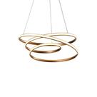 Lustre Pendente Gorgeous em estrutura em metal na cor dourada em Led 55W 3000K