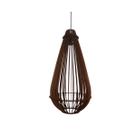 Lustre Pendente Gota Esticada Bivolt Design Moderno Mdf Madeira Imbuia Lustre Pendente Gota Esticada Bivolt Design Moderno Mdf Madeira Imbuia
