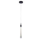Lustre Pendente Gota Preto 3W 3000K Bivolt Domum Lustre Pendente Gota Preto 3W 3000K Bivolt Domum