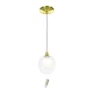 Lustre Pendente Harmony Bolinha Dourado + Lampada G9 6000k