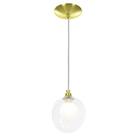 Lustre Pendente Harmony Bolinha Dourado