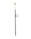 Lustre Pendente Haste 1 Bola Globo Preto e Dourado 198 Lustre Pendente Haste 1 Bola Globo Preto e Dourado 198