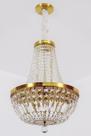 Lustre Pendente Império Cristal Egípcio Dourado 40cm 622/40