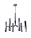 Lustre Pendente Industrial Tubo Tubular 60cm Cromado 102
