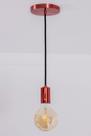 Lustre Pendente Industrial Vintage Cobre 210/1