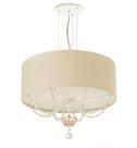 Lustre Pendente Infantil Coroa Cúpula Crú 40X15 2E27