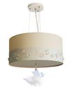 Lustre Pendente Infantil Fadas Cúpula Crú 30x15 2E27