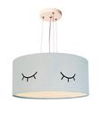 Lustre Pendente Infantil Olhinho Cúpula 30x15 2e27 Bivolt Azul