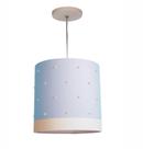Lustre Pendente Infantil Pérolas - 25X25 Azul bebê