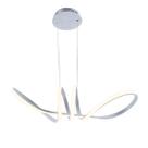 Lustre Pendente Infinity Desing Moderno Led Integrado Curvas 61W Bivolt Cor:Branco