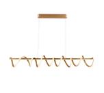 Lustre Pendente LED 125W Espiral Long 120cm Dourado 3000K Bivolt