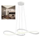 Lustre Pendente LED 3 em 1 Arco Infinito Iluminaçao Recepçao Sala Hall de Entrada Hotel Restaurante Comercial Residencial Decoraçao Ambiente Lustre Pendente LED 3 em 1 Arco Infinito Iluminaçao Recepçao Sala Hall de Entrada Hotel Restaurante Comercial Residencial Decoraçao Ambiente