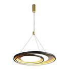 Lustre Pendente LED 3000k Bivolt Loop Bella Iluminação Preto