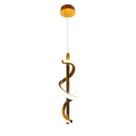 Lustre Pendente Led 3200K Espiral Dna Moderno Worm Acrilico 15w Cabo 2M