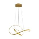 Lustre Pendente Led 40w Moderno 3 Em 1 Dourado Bivolt