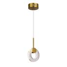 Lustre Pendente Led 5w 3000k Bronze Fainne 15cm Moderno Bivolt