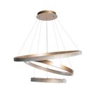 Lustre Pendente LED 72W Three Circles Bronze 3000K