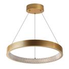 Lustre Pendente Led Blumenau Dama 32W 3000K Bivolt Dourado