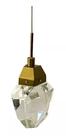 Lustre Pendente Led Cristal 3w Diamante Lapidado Bronze
