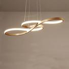 Lustre Pendente LED Dourado Sala de Jantar Sala Cozinha Branco Quente 60w Bivolt