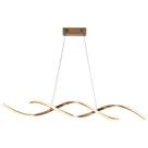 Lustre Pendente Led Espiral Gold Luminária Moderna Mesa 110V/220V - Nitrolux