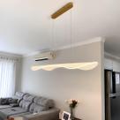 Lustre Pendente Led Nirolux Acrilica Moderno Sala Jantar Mesa Balcão Luz Amarela 3000K 110V 220V Bivolt Lustre Pendente Led Nirolux Acrilica Moderno Sala Jantar Mesa Balcão Luz Amarela 3000K 110V 220V Bivolt