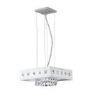 Lustre Pendente LED Quadrado 20W Vienna Branco Bronzearte 127V