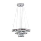 Lustre Pendente Led Redondo 03 Aros 77w 4000k 200x400x600 Mm Tokyo Bronzearte