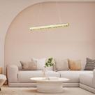 Lustre Pendente Led Strip Retangular 12W 4000k 620x40 Tokyo TKYG62412W4KRTPD Bronzearte
