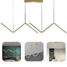 Lustre Pendente LED Wave Dourado 40W 3500K Bivolt Moderno Sala Jantar Iluminação Decorativa Luxo Ele