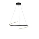 Lustre pendente linha 33w 3000k branco quente preto initial Lustre pendente linha 33w 3000k branco quente preto initial