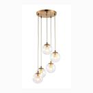 Lustre Pendente Luminária Gold Design Jason Miller 5 Globos