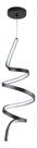 Lustre Pendente Luminária Led Espiral Domum 3000k Cor Preto