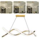 Lustre Pendente Luminaria Luxo DNA 36W Espiral Molecular Iluminaçao Sala Cozinha Quarto Mesa Jantar Teto Casa Loja Decoraçao